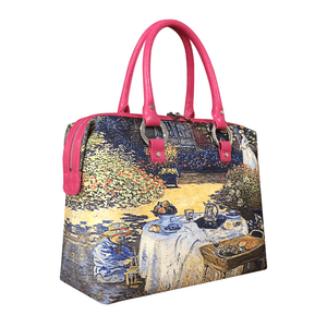 Claude Monet’s “The Luncheon”, Expressed on A “Monet Themed handbag”.