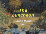 The Luncheon, by Claude Monet in 1873, background and story of the painting, high-end Monet painting handbag.
