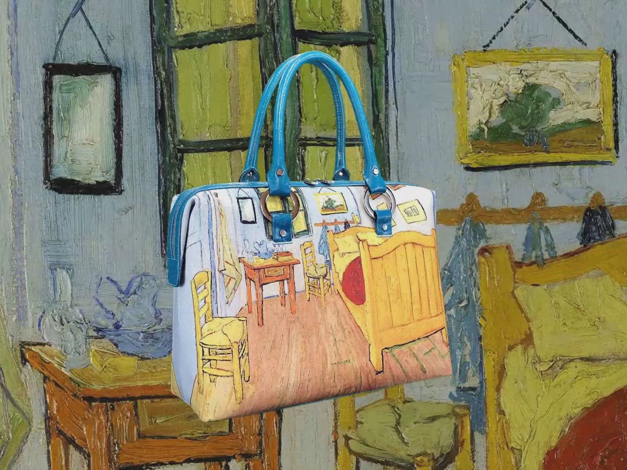 The Bedroom by Vincent Van Gogh Art Handbag