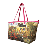 Handbags with theme of Monet paintings, The Artist's Garden in Argenteuil (A Corner of the Garden With Dahlias), created in 1873.