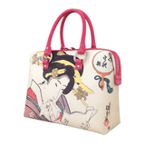 Handbags with theme of 17-19 centuries Japanese art “Ukiyo-e”, “Modern 32-Type Countenances” (Japanese: 「当世三十弐相 よくうれ相」), created by Utagawa Kunisada (歌川 国貞) in 1820s.