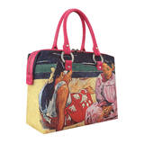 Handbags with theme of Gauguin paintings, Tahitian Women on the Beach (Femmes de Tahiti), created in Tahiti in 1891.