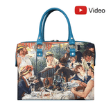 Handbags with theme of Renoir paintings, Luncheon of the Boating Party, depicting a lunch party at the Maison Fournaise of Chatou on a sunny day.