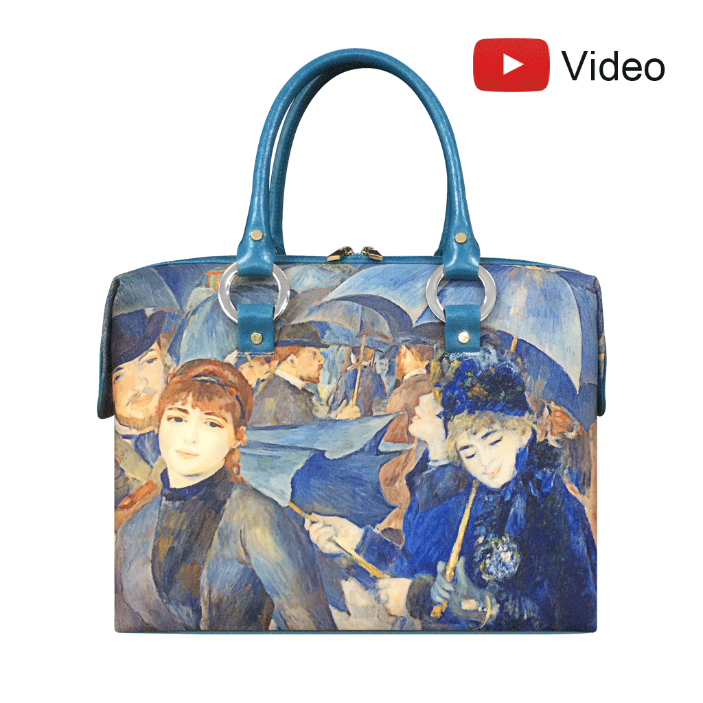 Renoir s The Umbrellas Les Parapluies Renoir themed handbag ThemedBags.DoExpress