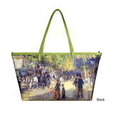 Handbags with theme of Renoir paintings, The Grands Boulevards; illustrating a busy Paris boulevard and showing the effects of industrialization and Haussmannization.
