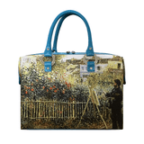 Handbags with theme of Renoir paintings, Monet Painting in His Garden at Argenteuil; Renoir depicted Monet doing painting at Monet’s Argenteuil home in the summer of 1873.