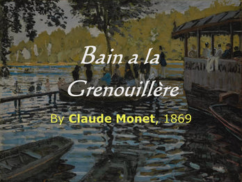 Bain à la Grenouillère, by Claude Monet in 1869, background and story of the painting, high-end Monet painting handbag.