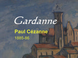 Gardanne, by Paul Cézanne in 1885-86, background and story of the painting, high-end Cézanne painting handbag.